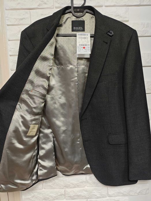 Digel ezzo р. l ( 26 ) піджак сірий чоловічий преміум можна на весілля