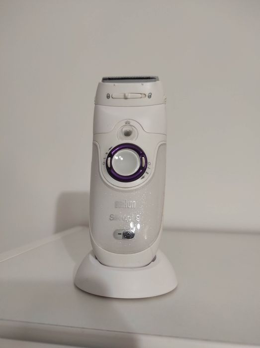 Silk epil 9 depilator fioletowy biały używany