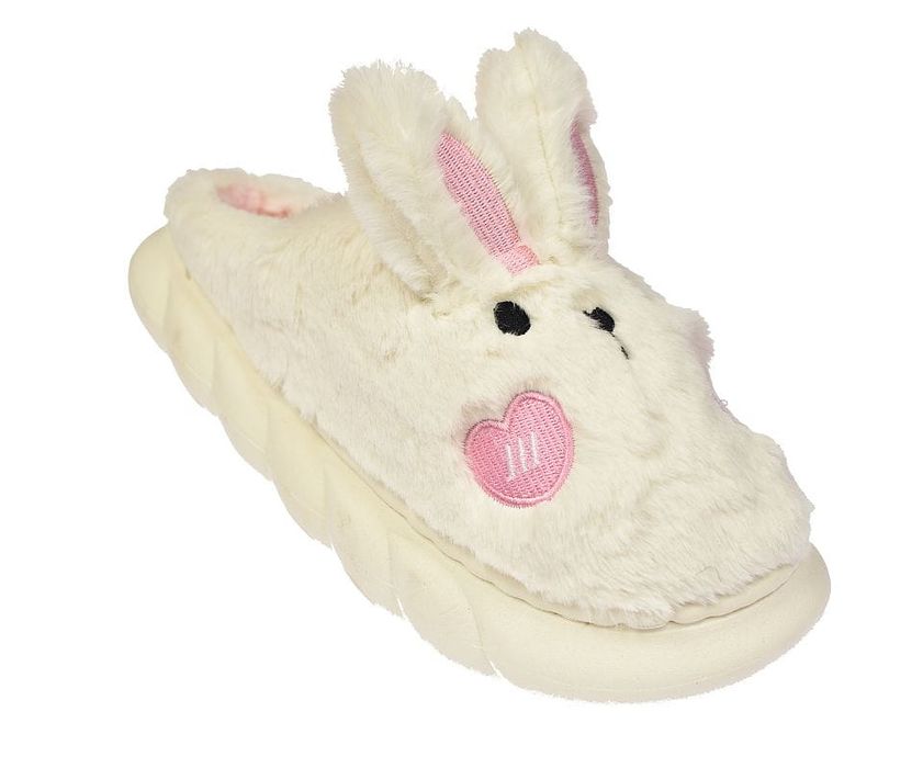 Kapcie zwierzaki pantofle domowe damskie białe 121B wt roz.36