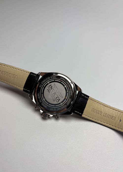 Invicta 49360, чоловічий годинник зі шкіряним ремінцем, інвікта