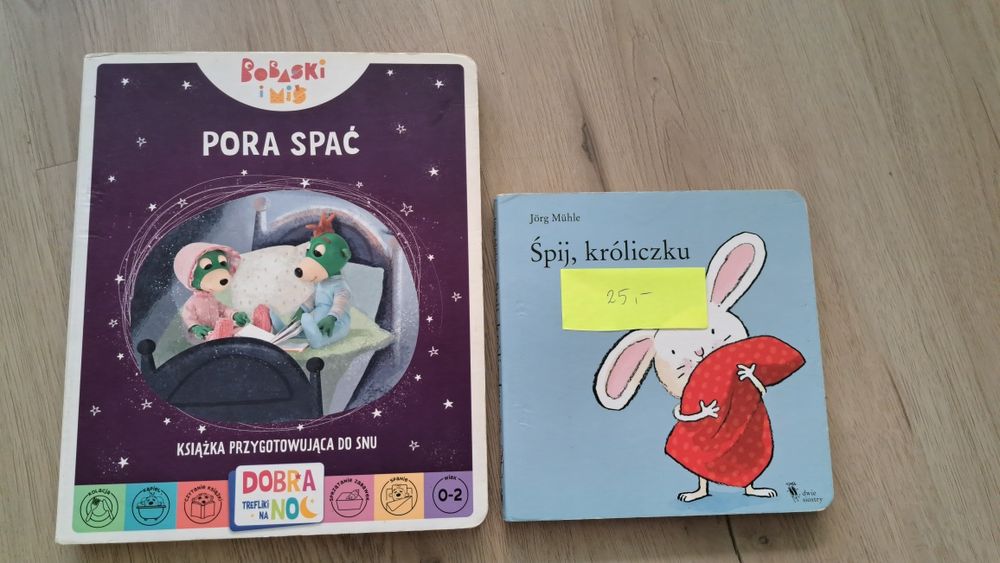 Książki "Śpij, króliczku" i "Trefliki. Pora spać"
