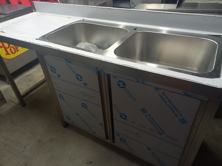 Bancada inox cubas grandes