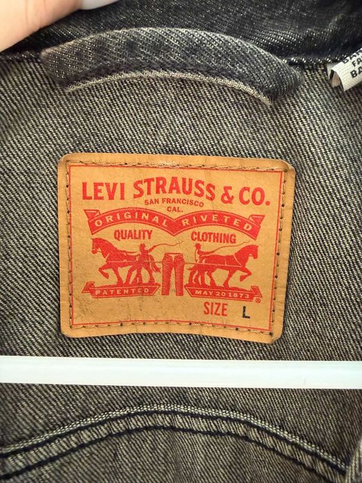 Casaco de Ganga Levi's Original – Cinzento Escuro / Preto - (NOVO) Size: L