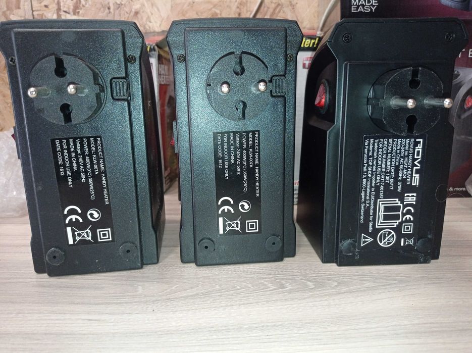 Grzejniki elektryczne do kontaktu - Handy Heater - nowe.