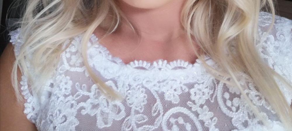 SUKNIA ŚLUBNA delikatna super stan 38/40/42