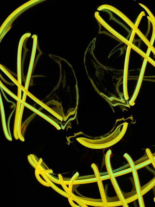 Máscara nova Halloween/Carnaval LED