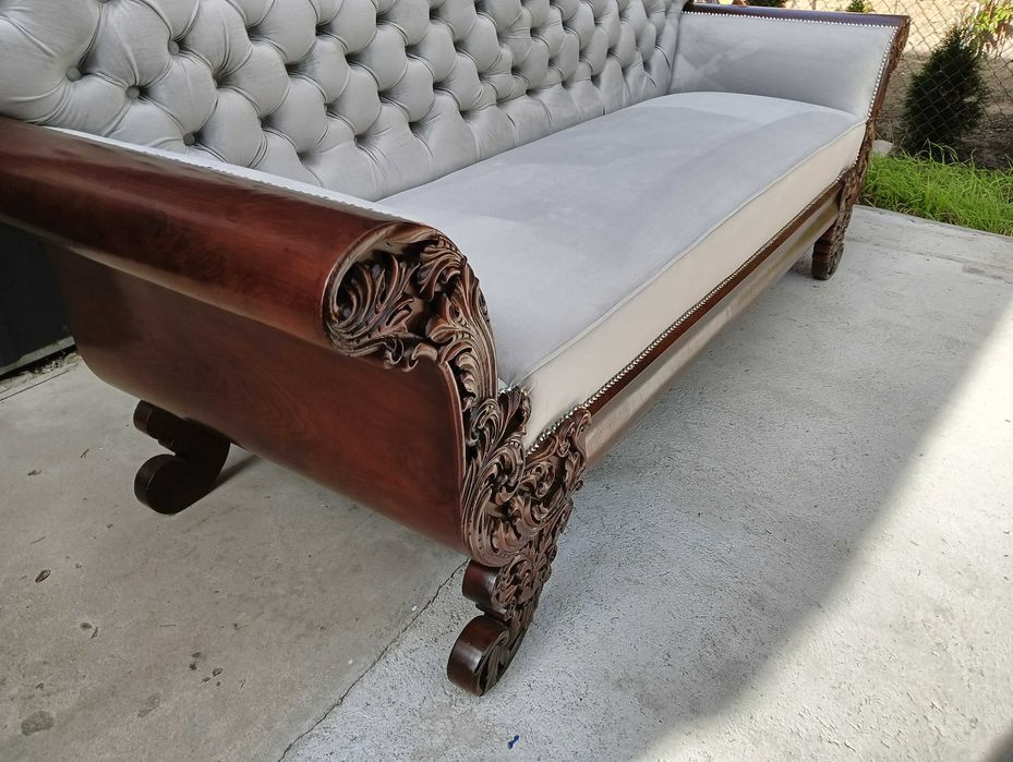 Kanapa sofa Biedermeier antyk po renowacji