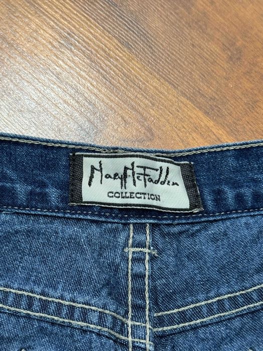 Spodnie jeansowe dzwony szwedy szerokie jeansy MaryMcFadden S 36