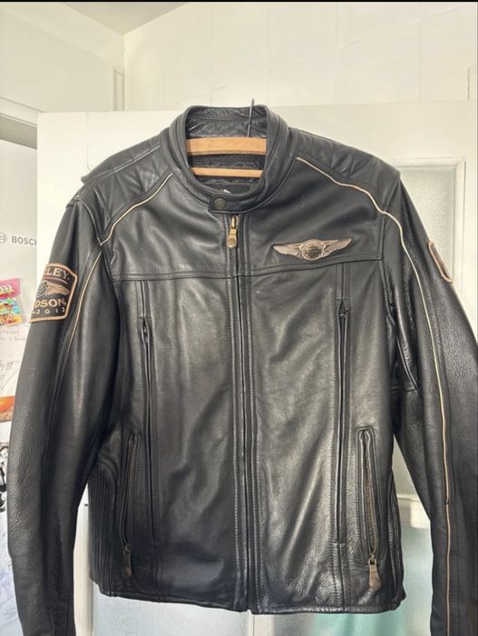 Blusão Harley Davidson 110th Anniversary – Couro Genuíno -Tamanho M