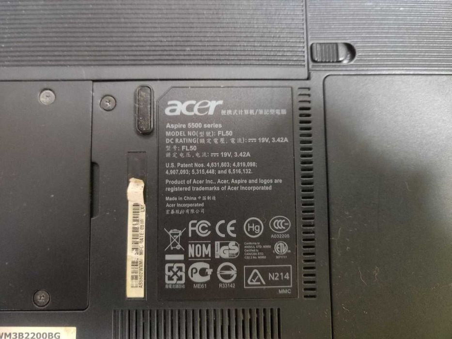 Ноутбук Acer Aspire 5500 series BL 50