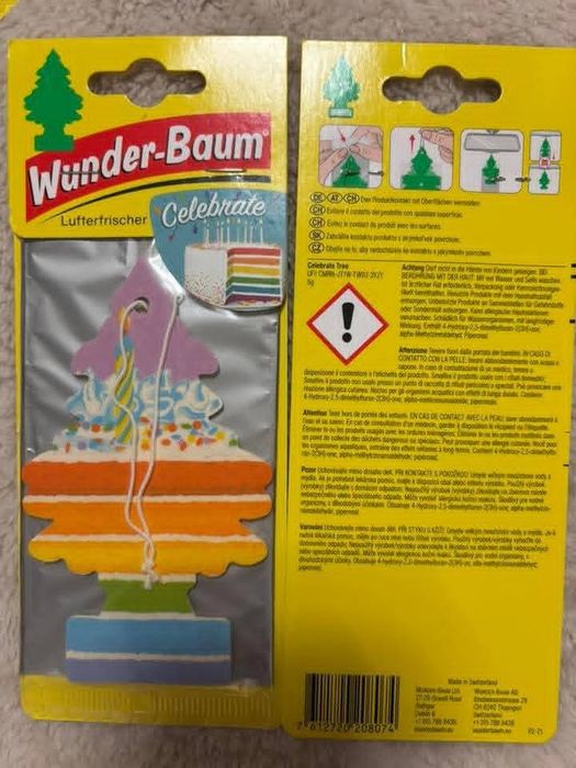 Papierowy zapach do auta wunerbaum