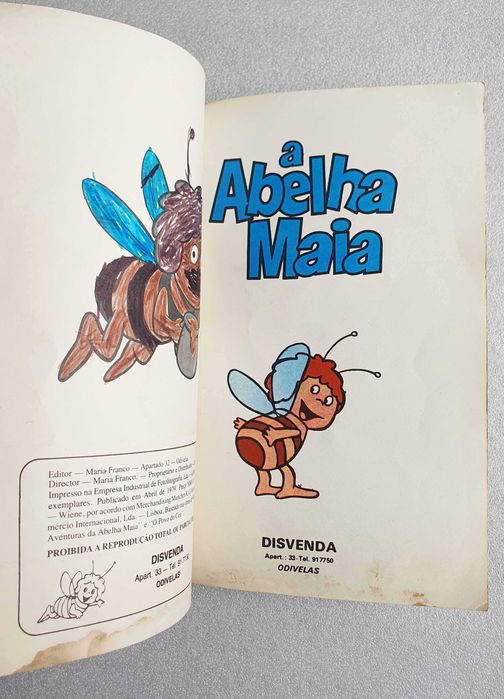 Antigo Álbum BD ~ "A Abelha Maia nº11 - Maia e os Estrangeiros" ~ Disvenda ~ 1979