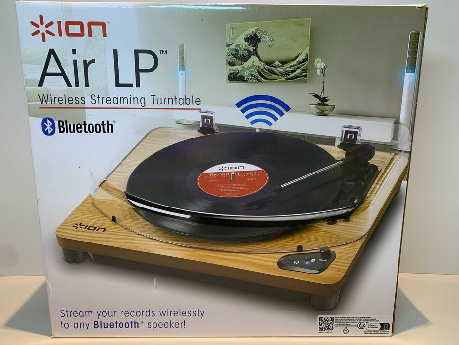 ION Audio Air LP Adapter Gramofon Bluetooth USB drewno naturalne winyl