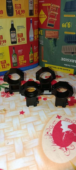 Monturas para miras telescópicas de 11mm e 22mm