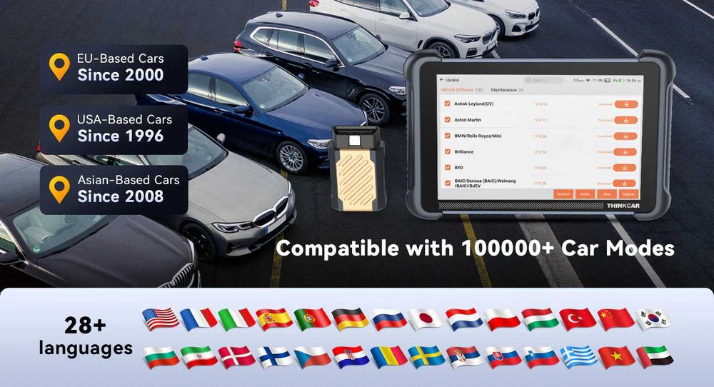 ThinkCar ThinkScan 689BT Máquina Diagnóstico OBD + 35 Funções (NOVO)
