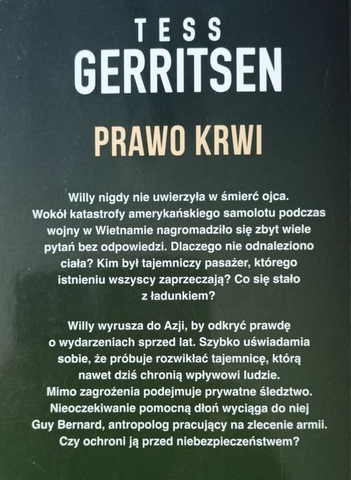 Prawo krwi. Tess Gerritsen. Akcja i sensacja