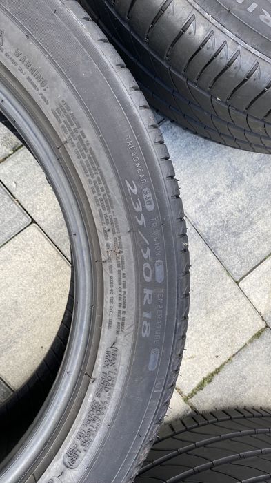 Opony letnie Michelin Primacy 3 ST 235/50 18 cali komplet 21 rok 7,5mm