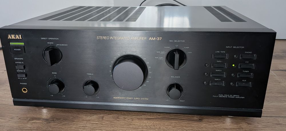 Wzmacniacz Stereo AKAI AM37. Mocny. Polecam. Stan BDB.