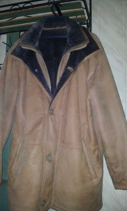 Płaszcz krótki męski skórzany