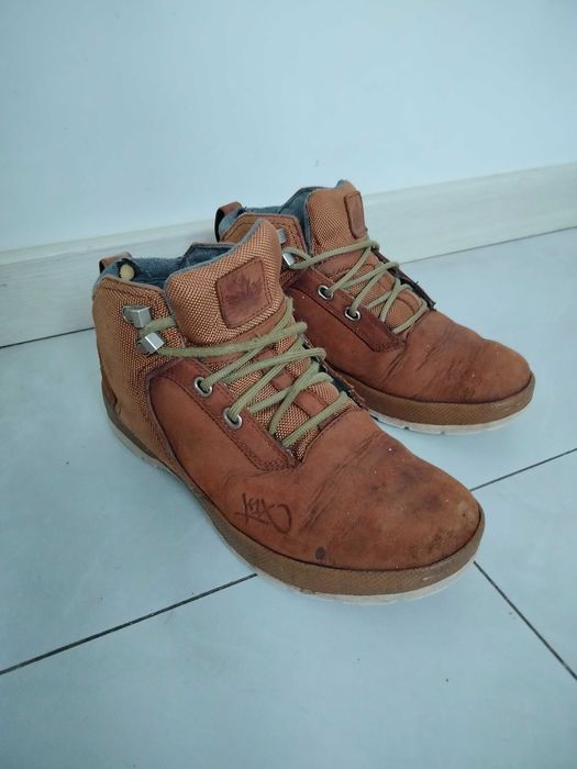 Ботинки треккинговые нубуковые K1X Германия коричневые 41 размер 26см черевики