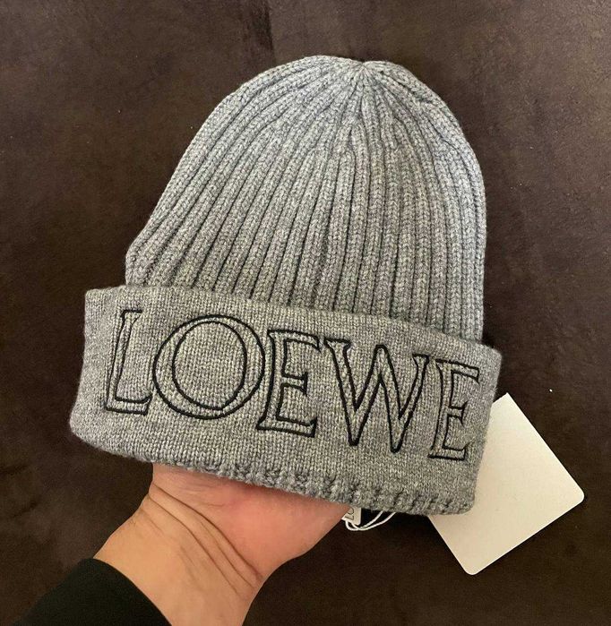 Шапка Loewe Сіра Жіноча шапка зимова