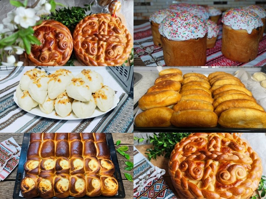 Домашня випічка на замовлення, пиріжки, смажені та печені, парові вареники, паски, духмяний хліб та печінковий торт