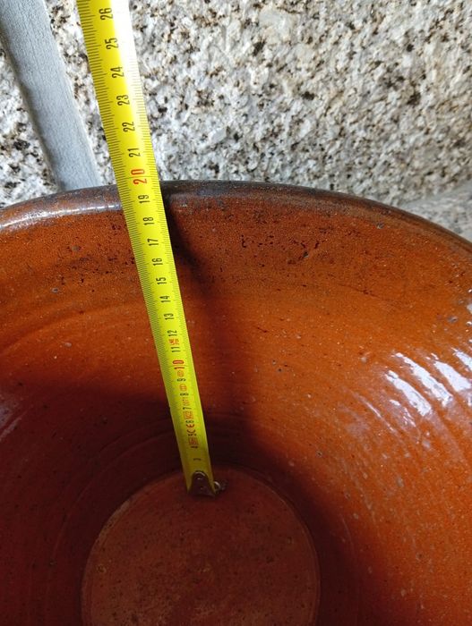 Lote de 3 arrozeiras ovais em barro