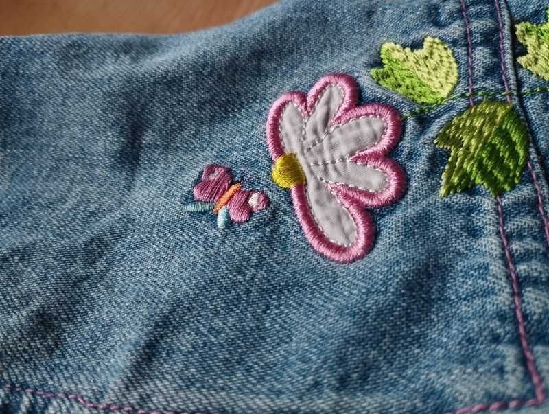 Jeansowa sukienka 68 na wiosnę