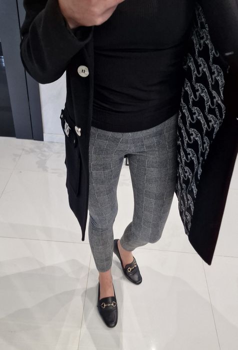 Spodnie legginsy Zara Bassic 36 treginsy kratka rurki