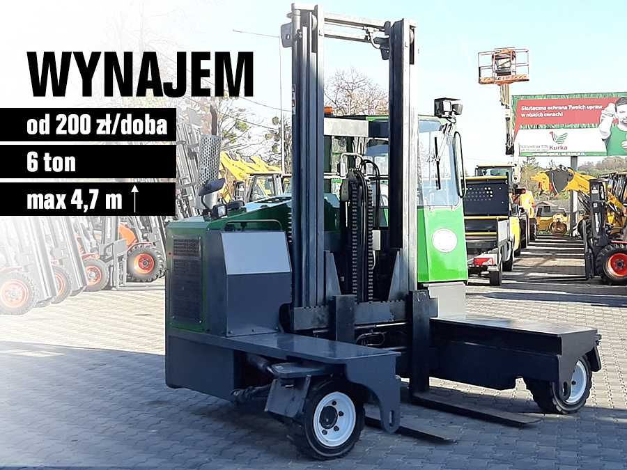 Wynajem wózka widłowego wózek boczny bocznego załadunku EDDI Complex