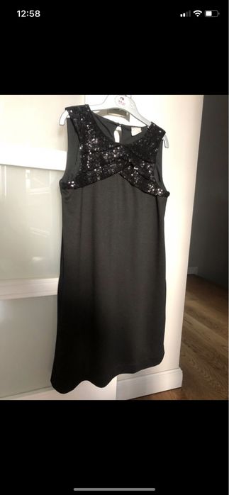 Sukienka elegancka dla dziewczynki czarna ZARA