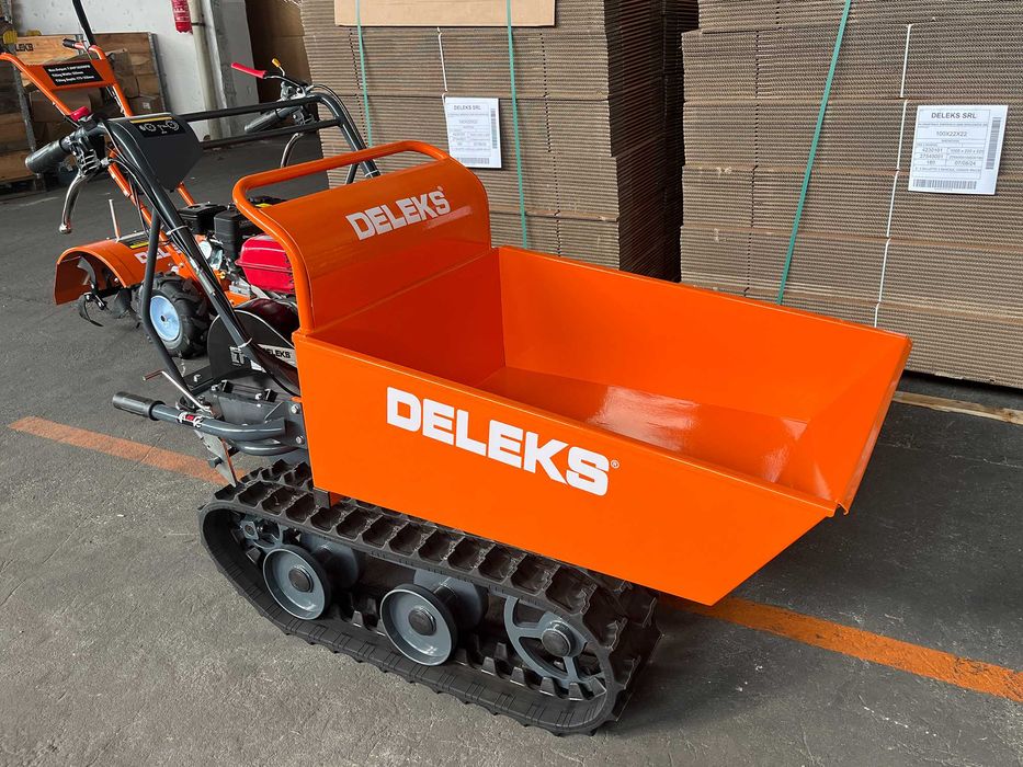 Mini dumper de largatas DELEKS® MD-500EL – Motor Lifan 6.5 cv – 300 kg