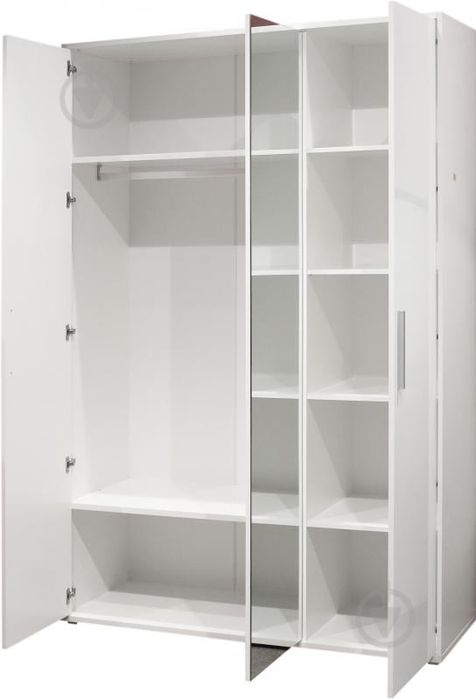 Шафа Embawood Mirina 3-дверна 2270х1510х585 мм білий / білий лак