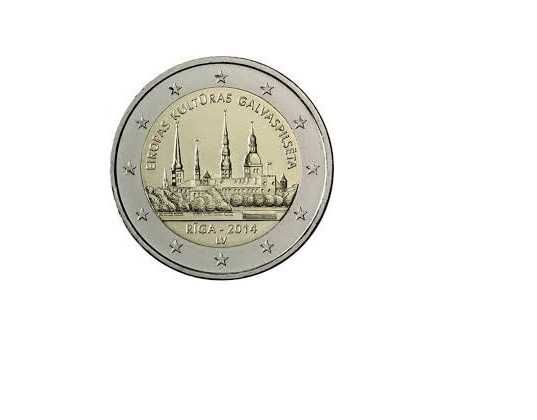 Letónia moedas comemorativas 2 euro ver descrição