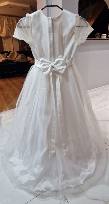 Sukienka komunijna komplet 10 elementów  Komunia buty wianek rękawiczk