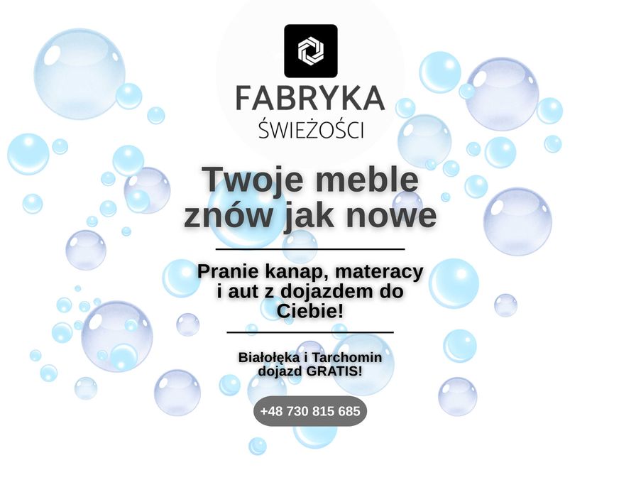 Pranie Tapicerki Mebli/Aut | Białołęka, Tarchomin | Dojazd 0zł