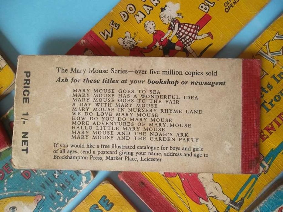 Livros infantis dos anos 50 ENID BLYTON Mary Mouse Books 9 LIVROS