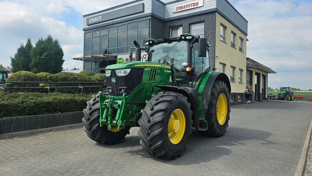 John Deere JD 6215R, 50 km/h, pneumatyka, przedni TUZ, bogata wersja, autentyczny przebieg!  Finansowanie 0% na 2 lata! Przetestuj ciągnik ZA DARMO! 6210,6195,6190