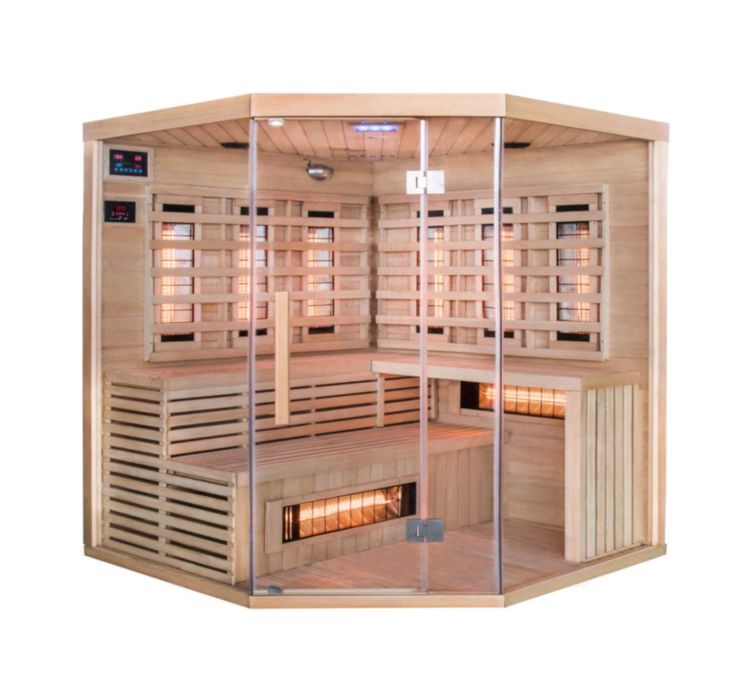 Sauna Infrared Malaga Quatro z 8 Prom. Kwarcowymi w Pełnym Spectrum