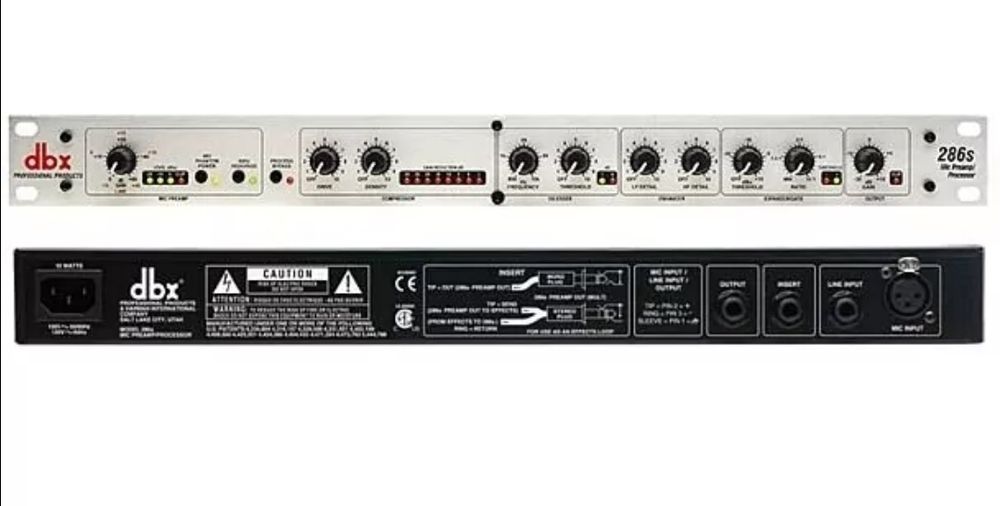 DBX 286S processador Pré Amplificador