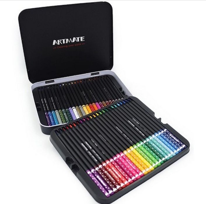 Великий набір кольорових олівців, набір для творчості,карандаши,маркер