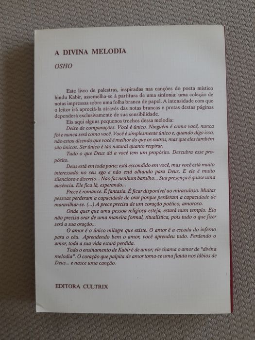 Livro "A divina melodia"