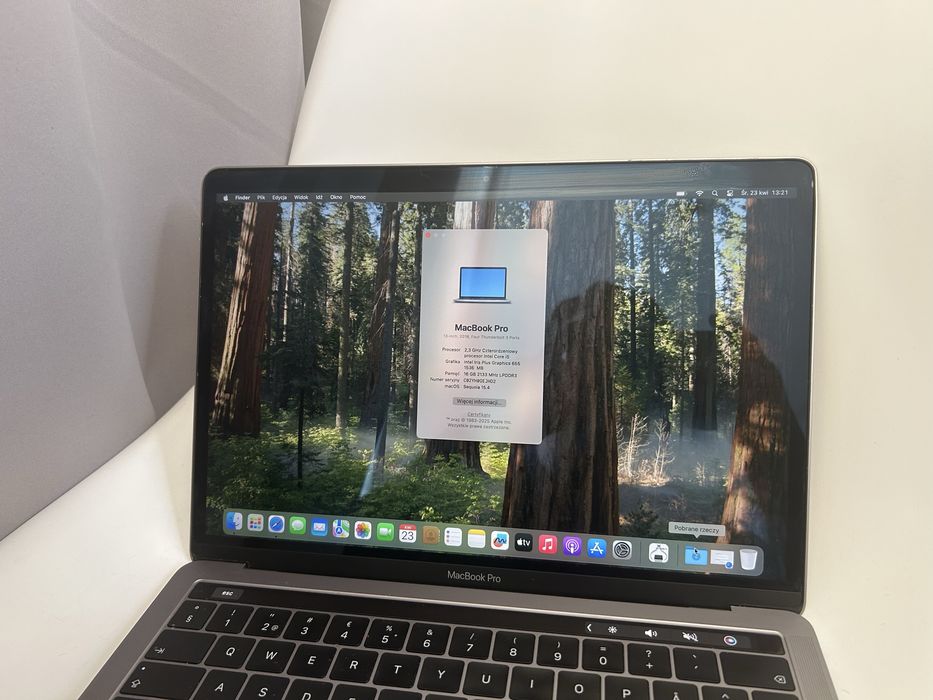 Apple MacBook Pro A1989 i5 16GB 512SSD BEZ BLOKAD TouchBar