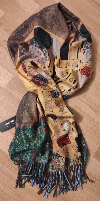 Szal szalik Gustav Klimt Pocałunek