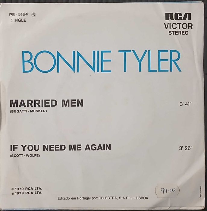 Bonnie Tyler - Married Men (Vinil / 7 ")
