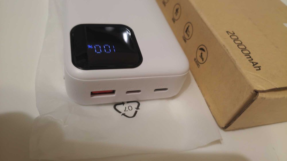 Powerbank EAGET 20000mA. 22.5w PD20. Quick Charge 4.0