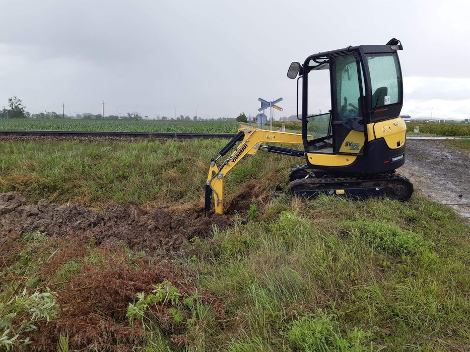 Uslugi koparko-ładowarka, i, minikoparka, prace ziemne, roboty ziemne