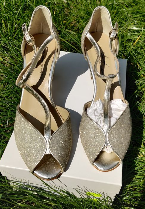 Anniel buty ślub wesele 39 brokat