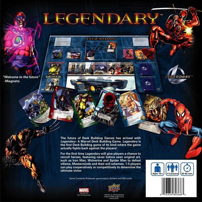 Настільна гра Legendary: Marvel / Легендарні: Колодобудівна Гра Марвел