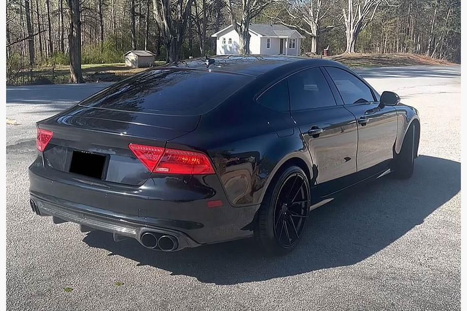 Audi A7 2010-2014 Дифузор заднього бампера V2 для S-Line